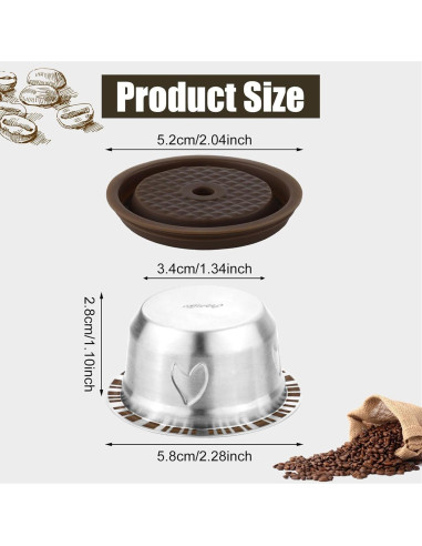 Cápsula de café recargable Goodstumbler para Nespresso Vertuo 230ml