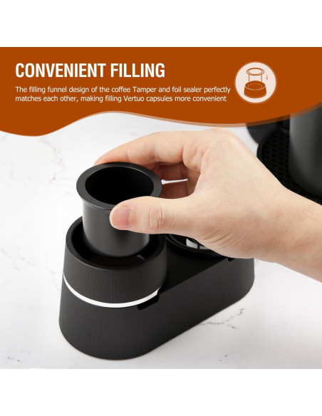 Kit de Recarga para Cápsulas Nespresso Vertuo GARLIFUR 52 Piezas