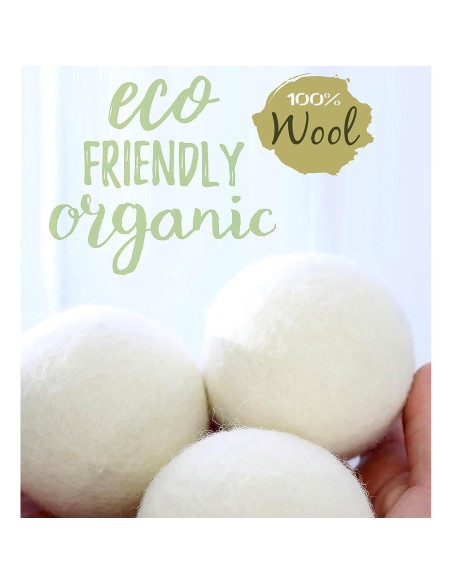 Bolas de Secado de Lana Ecojeannie - 6 Piezas XL Ecológicas