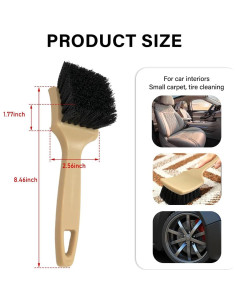 Cepillo de limpieza de alfombras KVAEY para automóviles 21.6 cm 2