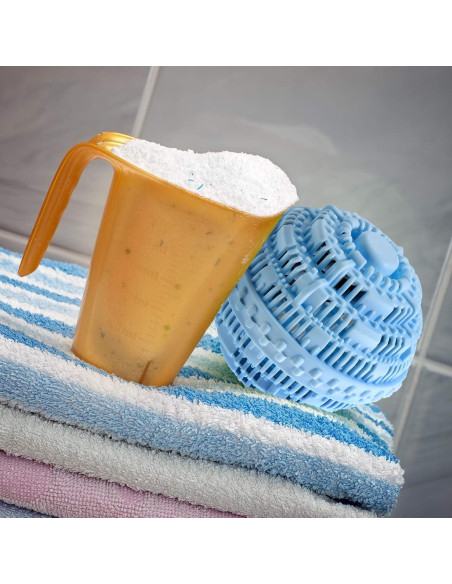 Bola de Lavado Boao 4 Piezas TPE 10.5 cm Azul y Blanco