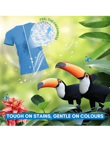 Hojas de detergente hipoalergénicas PURA Selva Tropical - 64 cargas