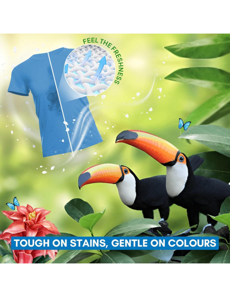 Hojas de detergente hipoalergénicas PURA Selva Tropical - 64 cargas