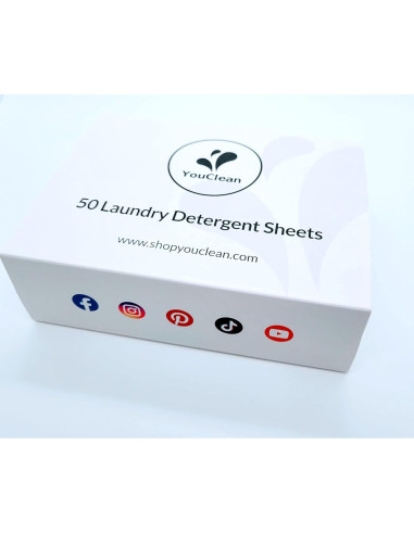 Hojas de Detergente YouClean Rosa May - 50 Hojas Ecológicas