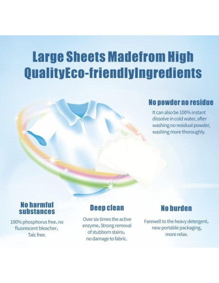 Hojas de Detergente YouClean Rosa May - 50 Hojas Ecológicas