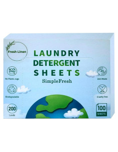 Hojas de Lavandería Ecológicas Simple Fresh - 100 Hojas