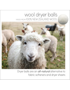 Bolas de Secadora de Lana Tres por Tres Seattle - Paquete de 6 2