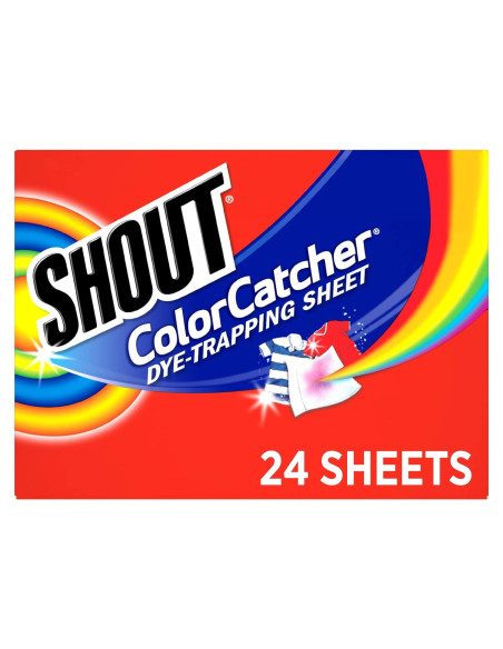 Hojas Capturadoras de Color Shout - 24 Unidades para Lavado Mixto