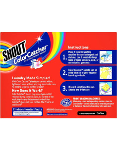 Hojas Capturadoras de Color Shout - 24 Unidades para Lavado Mixto 2