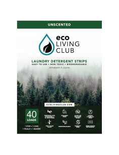Hojas de Detergente Ecológicas Eco Living - 80 Cargas Sin Fragancia
