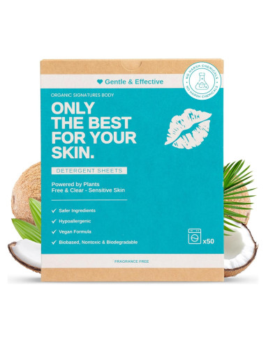 Hojas de Detergente para Ropa Organic Signatures - 50 Unidades