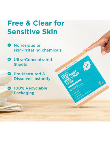 Hojas de Detergente para Ropa Organic Signatures - 50 Unidades