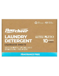 Hojas de Detergente para Ropa Flowcheer 5 Unidades Sin Fragancia