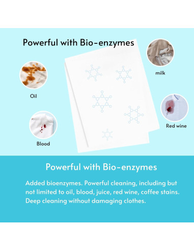 Hojas de Detergente para Ropa Flowcheer 5 Unidades Sin Fragancia