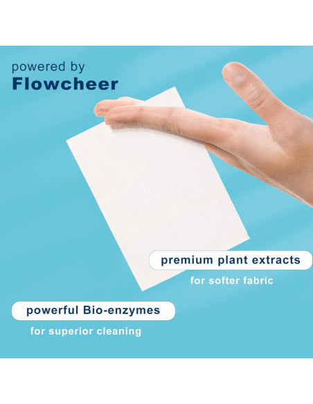 Hojas de Detergente para Ropa Flowcheer 5 Unidades Sin Fragancia