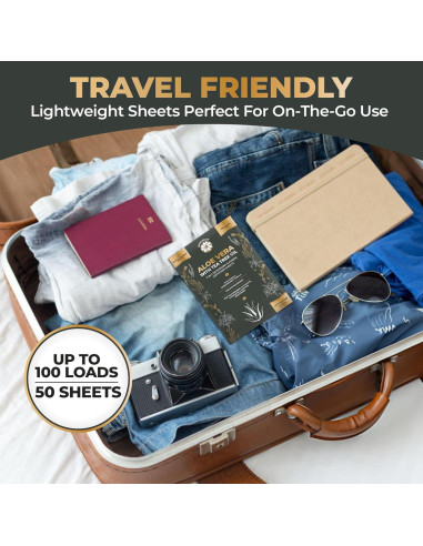 Hojas de Lavandería Ecológicas Basmawash 50 Unidades 2 en 1