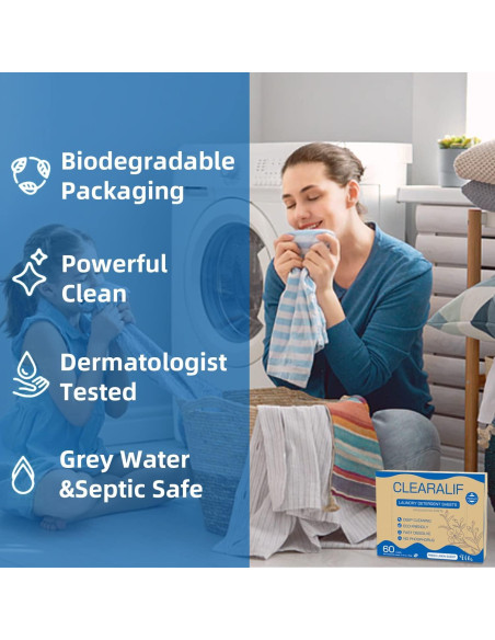 Hojas de Detergente Ecológicas CROS - 60 Cargas Lino Fresco