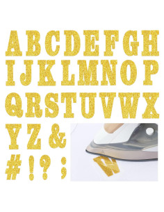 279 Piezas Letras de Flock A-Z Outus 3.8 cm Oro Brillante