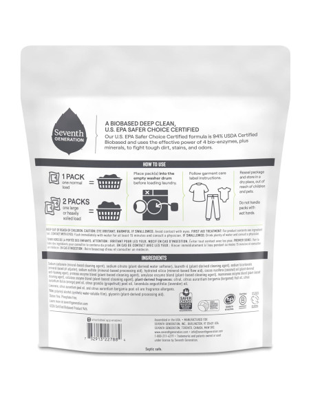 Detergente para Ropa Ultra Poder Plus Séptima Generación 839g