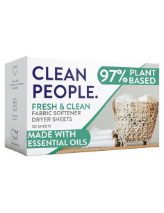 Hojas Suavizantes para Secadora The Clean People - 120 Unidades - Vegano