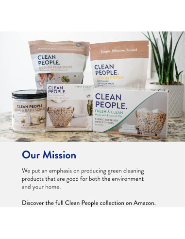 Hojas Suavizantes para Secadora The Clean People - 120 Unidades - Vegano