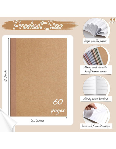 Cuadernos de Composición Harloon A5 24 Pcs Color Vivo