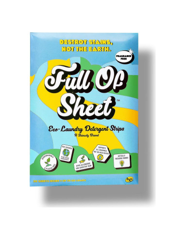 Tiras de Detergente Ecológico Shinesty - 30 Cargas Sin Fragancia