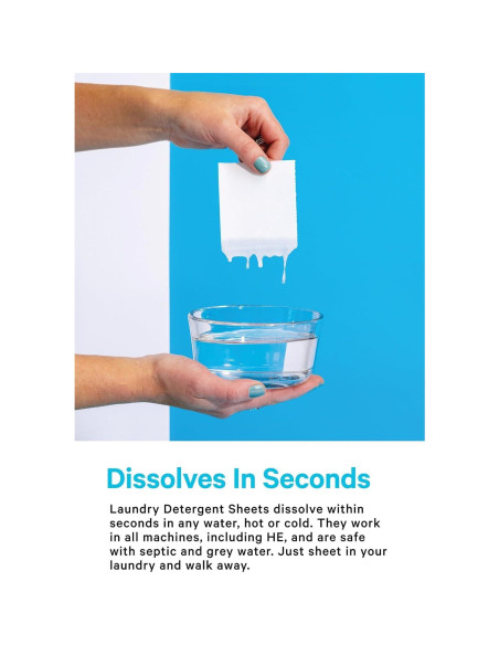 Tiras de Detergente Ecológico Shinesty - 30 Cargas Sin Fragancia