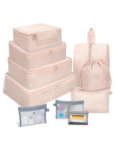 Set de 10 Cubos de Empaque para Viaje FACONSI - Organizador de Maleta