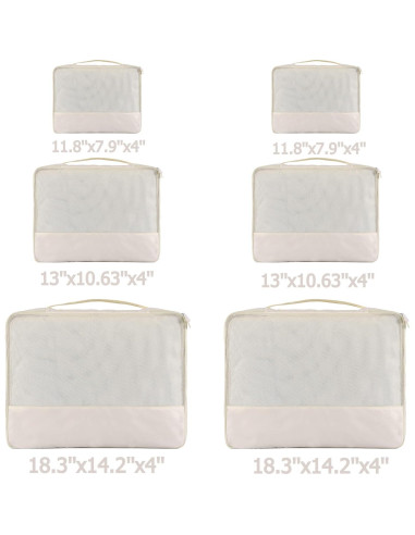 Cubos de Empaque DoubleTrip 6 Piezas para Maletas 28" Nylon