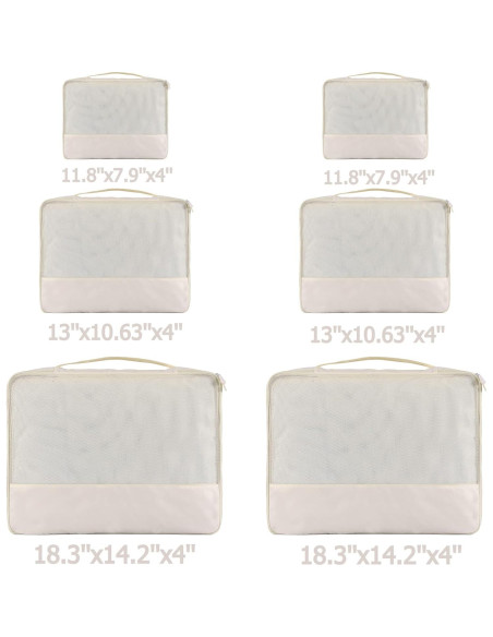 Cubos de Empaque DoubleTrip 6 Piezas para Maletas 28" Nylon