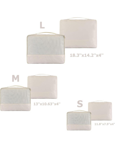 Cubos de Empaque DoubleTrip 6 Piezas para Maletas 28" Nylon