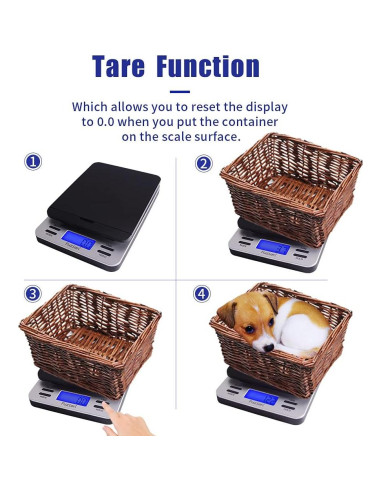 Báscula Postal Digital Fuzion 39 kg con Función Tara y Retención