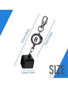 Soporte de Tiza para Billar Piriuuo Retráctil 50 cm 2