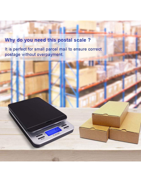 Báscula Postal Digital Fuzion 39 kg con Función Tara y Retención