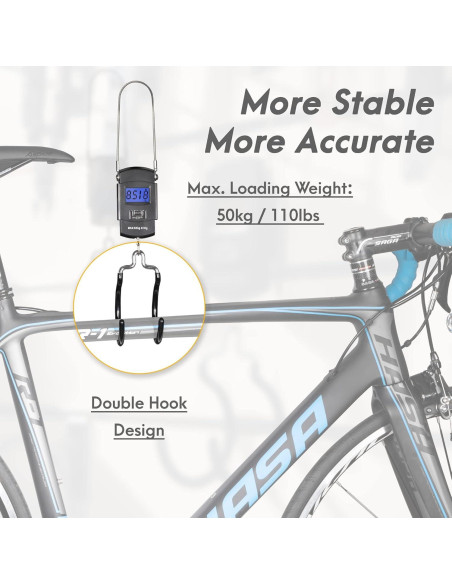 Balanza Digital de Bicicleta CyclingDeal 50kg LCD Retroiluminada