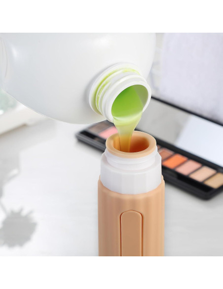 Botellas de Viaje Silicona 3oz Aprobadas por TSA - 4 Piezas