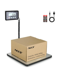 Báscula Postal Digital ACCT 180kg con Función de Tara y Retención