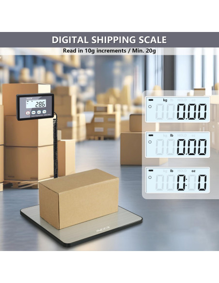 Báscula Postal Digital ACCT 180kg con Función de Tara y Retención