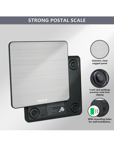 Báscula Postal Digital ACCT 180kg con Función de Tara y Retención