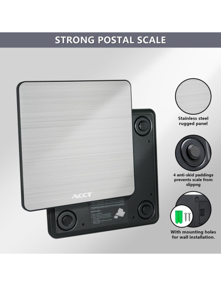 Báscula Postal Digital ACCT 180kg con Función de Tara y Retención