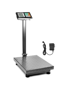 Báscula Postal Digital QWORK 300kg Plegable Acero 50.3x40cm