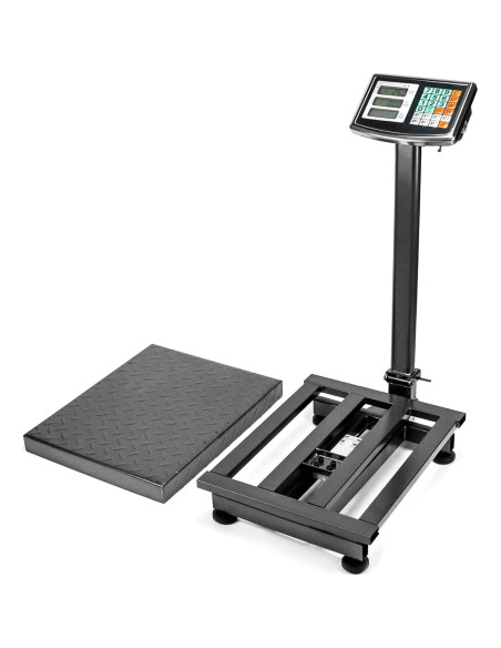 Báscula Postal Digital QWORK 300kg Plegable Acero 50.3x40cm