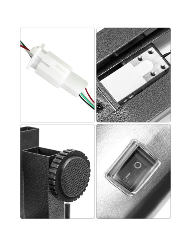 Báscula Postal Digital QWORK 300kg Plegable Acero 50.3x40cm