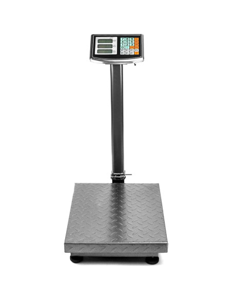 Báscula Postal Digital QWORK 300kg Plegable Acero 50.3x40cm