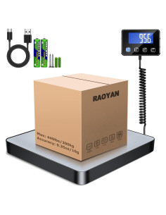 Báscula Digital RAOYAN 200kg Alta Precisión Acero Inoxidable