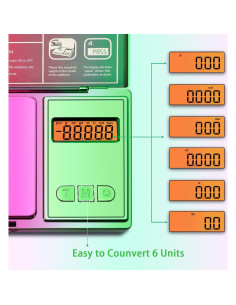 Báscula de bolsillo digital UNIWEIGH UL-300SH-RBOW 300g/0.01g 2