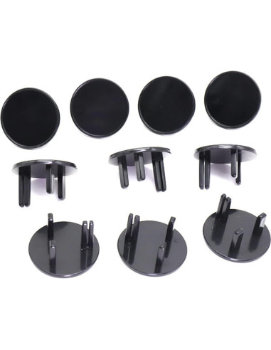 Cubierta de Enchufe a Prueba de Niños Garosa ABS Negra