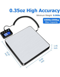 Báscula de Envío Digital KUAIVO P2H 200kg Alta Precisión 2