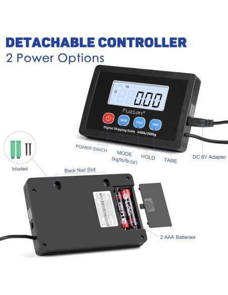 Balanza Digital de Envío Fuzion EP200-PRO 200kg x 10g